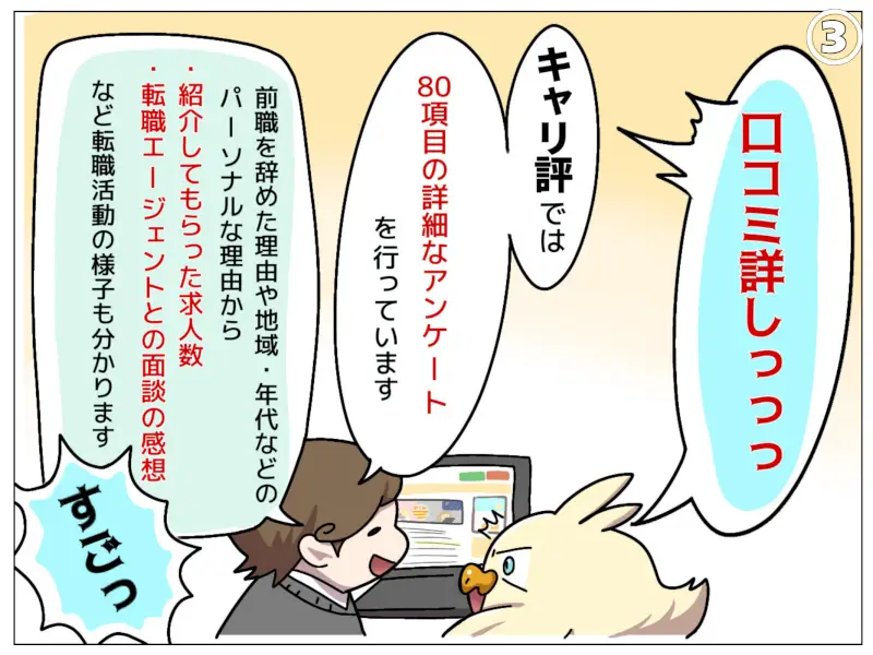 キャリ評(キャリヒョウ) 4コマ