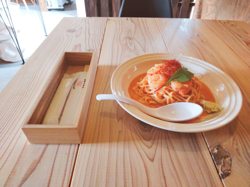 【倉吉市】5月オープン！「アサヒ食堂」箸で食べるパスタとふわふわパンケーキが人気のお店