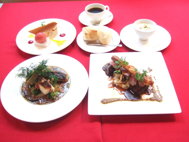 洋風ディナー、本日のシェフのおまかせ