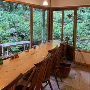 【智頭町】みたき園 小鳥のcafe Quince(カフェ クインス)|森の中でほっと寛ぐ♪苔や滝、木々の緑に囲まれた癒しのカフェ