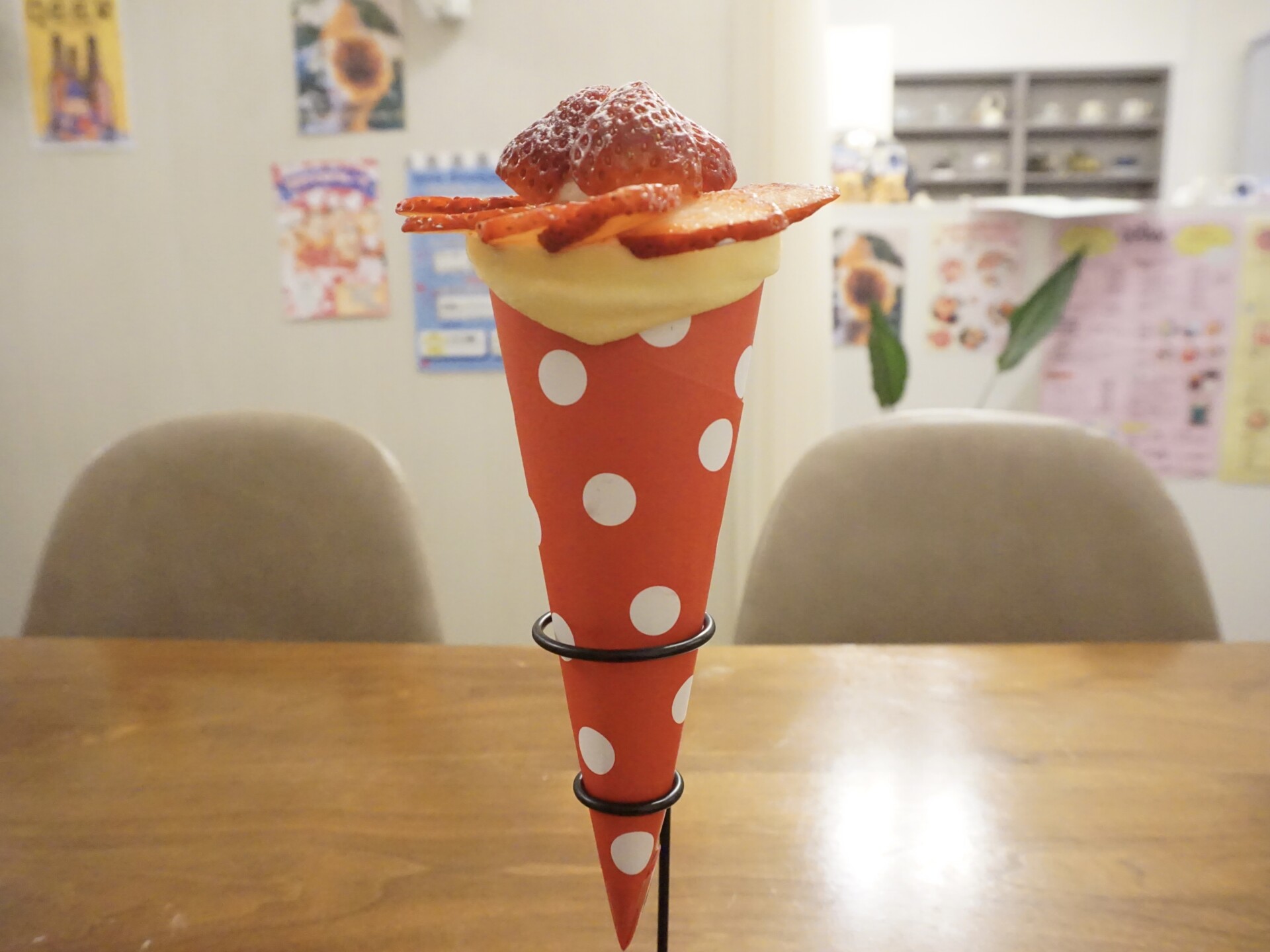 見た目の可愛さだけでなく、ボリュームも十分。
ご褒美感たっぷり。しっかり満足できるクレープです。