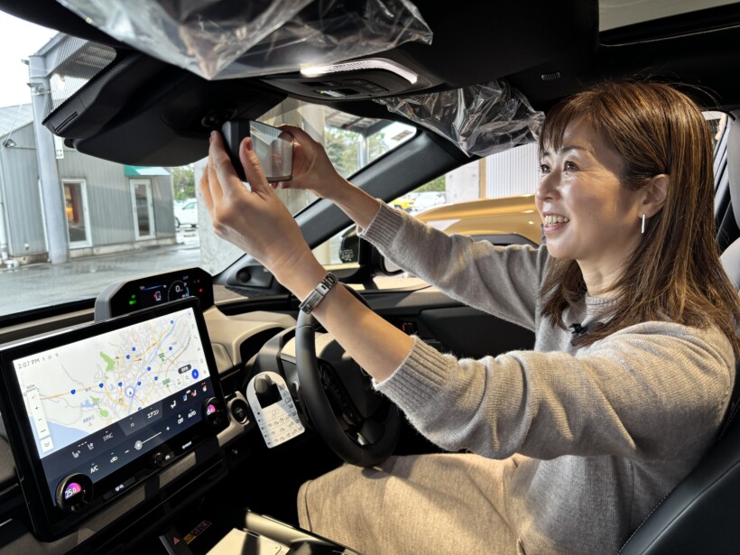 トヨタ bZ4X 外観（鳥取市内での試乗風景）