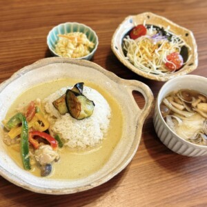 【鳥取市】Roots Link｜野菜だし“ベジブロス”を使った体に優しいランチ！グリーンカレーも絶品