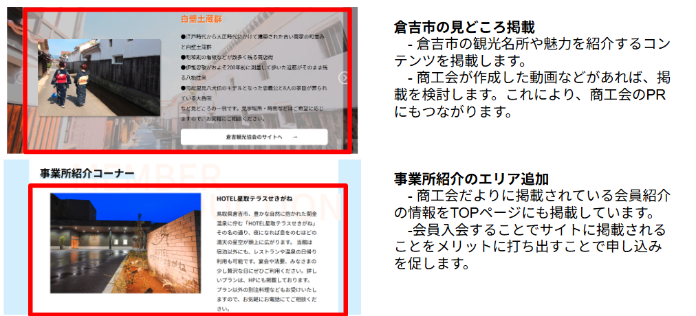 倉吉商工会議所の地域密着コンテンツ