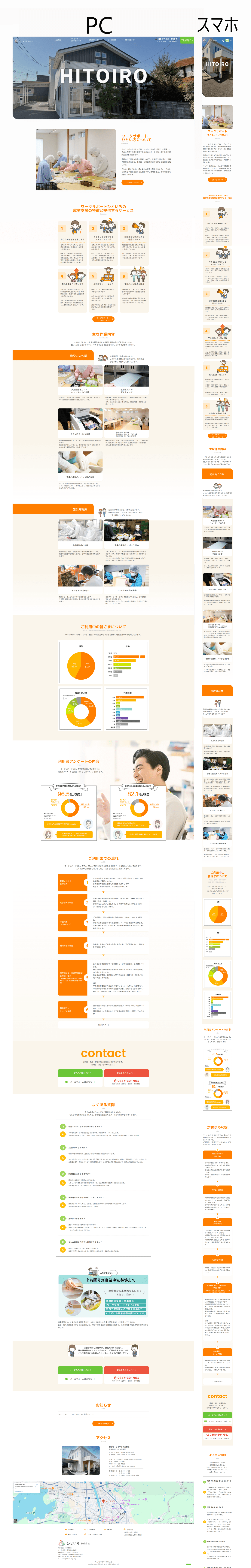 Webもり制作実績｜ワークサポートひといろ